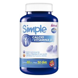 Suplemento Dietario Simple Calcio y Vitamina D x 60 un