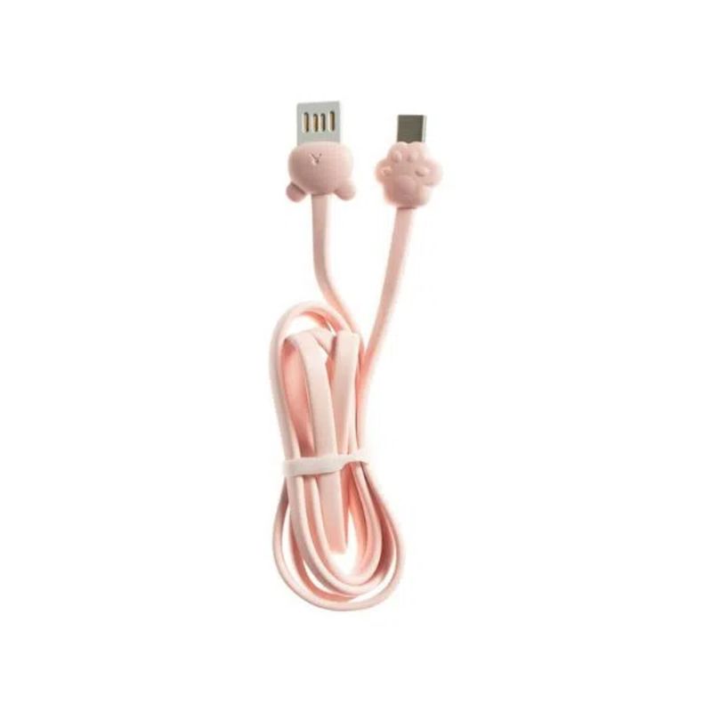 cable-usb-simplicity-silicona-osito-rosa-type-c