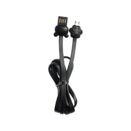 Cable Usb Simplicity Silicona Osito Negro Micro