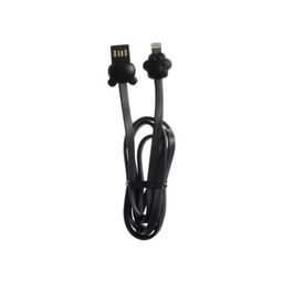Cable Usb Simplicity Silicona Osito Negro Lightning