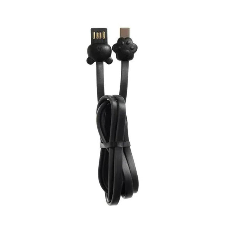 cable-usb-simplicity-silicona-osito-negro-type-c