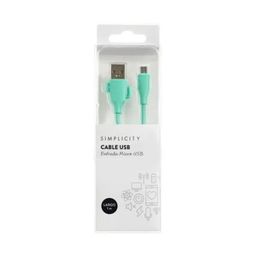 Cable Usb Simplicity Silicona Cactus Acqua Micro