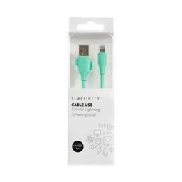 Cable Usb Simplicity Silicona Cactus Acqua Lightning