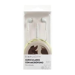 Auriculares Simplicity con Estuche Perro