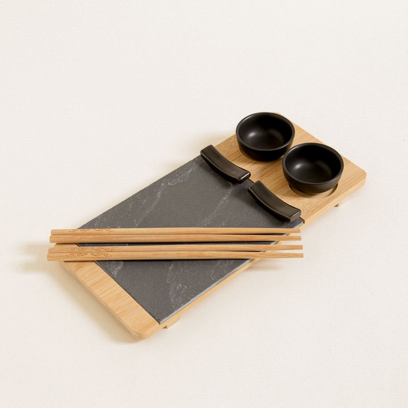 set-de-sushi-mishka-bamboo-negro-x-30x14-cm
