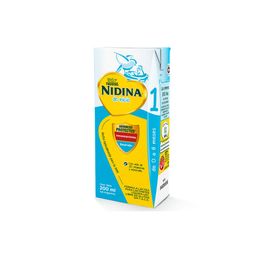 Leche Infantil Líquida Nestlé Nidina 1 de 0-6 meses Brick x 200 ml