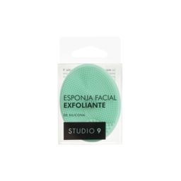 Esponja Studio 9 Limpieza Facial de Silicona Redonda Acqua