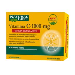 Suplemento Dietario Natural Life Vitamina C 1000 mg x 30 comprimidos