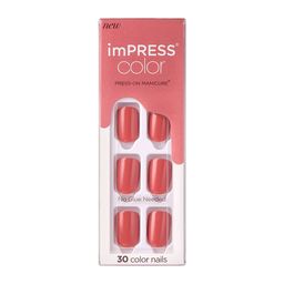 Uñas Postizas Press On Impress Color Manicure Platonic Pink