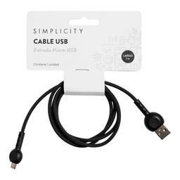 Cable USB Simplicity Entrada Micro Usb