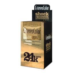 Tratamiento Capilar Estereocolor Shock Rejuvenecedor Intensivo 24K Oro x 10 un x 50 ml C/U