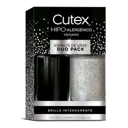 Pack Esmalte para Uñas Cutex Hipoalergénico Vegano Noche Estrellada x 6 ml x 2 un