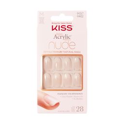 Uñas Postizas Glue On Kiss Nude French Gaceful