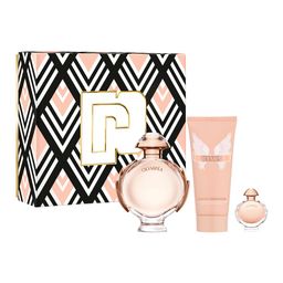 Set EDP Rabanne Olympea x 80 ml + Body Lotion x 100 ml + Mini EDP x 6 ml