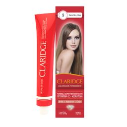Coloración Permanente Claridge en Crema 9 Rubio Muy Claro x 50 g