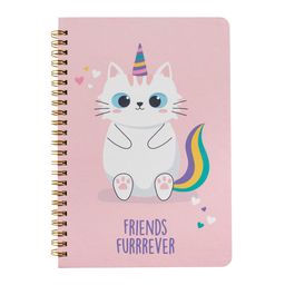 Cuaderno Anillado Simplicity Mediano Animal Cat Stationery Ola