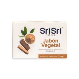 Jabón Ayurvédico Vegetal Sri Sri Sudanta con Sándalo x 100 g