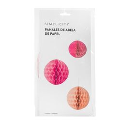 Paneles de Abeja Simplicity de Papel Crepe x 3 un