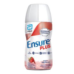 Suplemento Nutricional Ensure Plus sabor Frutilla 220 ml