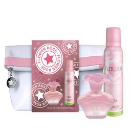 Set Flower Rose Neceser + EDT x 50 ml + Desodorante x 123 ml