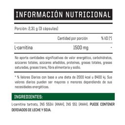 Suplemento Dietario Ena con L-Carnitina x 60 un