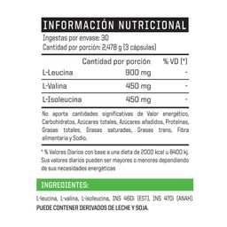 Suplemento Dietario Ena Bcaa 2:1:1 x 90 un