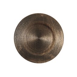 Bandeja Linea Indian Mishka Brass Trama Rayas x 27,5 cm