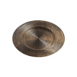 Bandeja Linea Indian Mishka Brass Trama Rayas x 27,5 cm