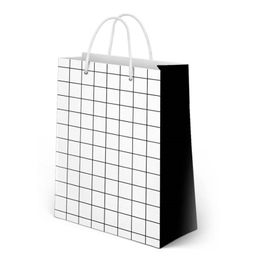 Bolsa de Regalo Simplicity Cuadriculada Tamaño Grande