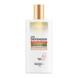 Protector Solar L'Oréal Paris UV Defender Fluido Tono Medio FPS50+ x 40 g