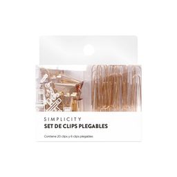 Set de Clips Plegables Simplicity x 20 un