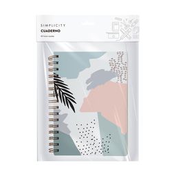 Cuaderno Anillado Simplicity Chico Violeta y Rosa Pastel