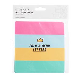 Papeles de Carta Simplicity con Stickers x 36 un