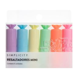 Set Simplicity Resaltadores Caramelo x 6 un