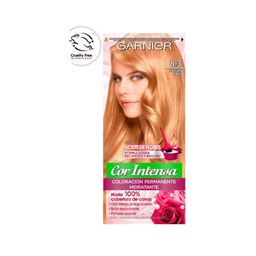 Kit Coloración Permanente Garnier Cor Intensa 8.3 Rubio Claro Dorado x 45 g