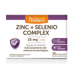 Suplemento Dietario Pure Wellness Zinc + Selenio x 30