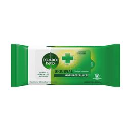 Toallas Húmedas Espadol Dettol Antibacterial x 10 un