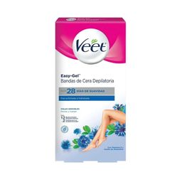 Bandas Depilatorias Veet Corporal Piel Sensible x 12 un