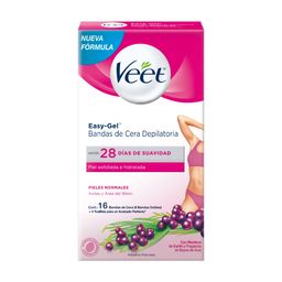 Bandas Depilatorias Veet Corporal Piel Normal x 16 un