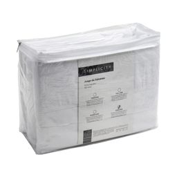 Juego de Sábanas Simplicity King Size Blanca