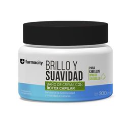 Baño de Crema Farmacity Brillo y Suavidad x 300 Ml