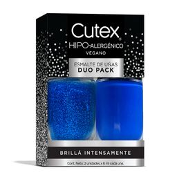 Duo Pack Cutex Color Rock Azul