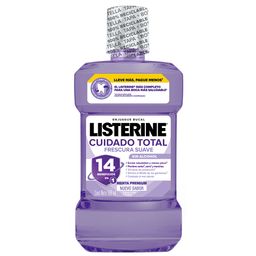 Enjuague Bucal Listerine Cuidado Total Frescura Suave Sin Alcohol x 500 ml