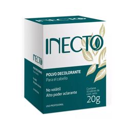 Caja de Polvo Decolorante Inecto x 10 un de 20 g