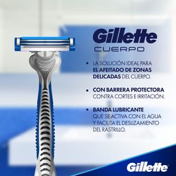 Máquina de Afeitar Gillette Cuerpo para el Afeitado Corporal x 2 un