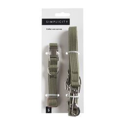 Set Collar + Correa Simplicity Talle M Militar