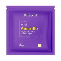 Shampoo en sachet Biferdil Anti Amarillo x 20 ml