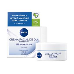 Crema Facial Hidratante de Día Nivea Essentials FPS 15 x 50 ml