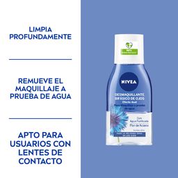 Desmaquillante Bifásico de Ojos Nivea Efecto Dual para Piel Sensible x 125 ml