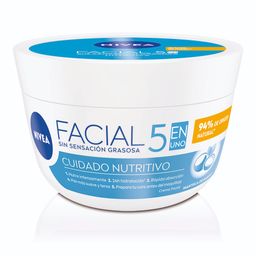 Crema Facial Nivea 5 en 1 Cuidado Nutritivo para Todo Tipo de Piel x 100 ml